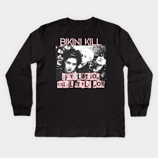 bikini kill ( revolution girl style now ) Kids Long Sleeve T-Shirt